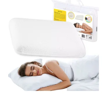4FIZJO MED Classic Orthopedic Memory Foam Pillow, 60x40 cm, White