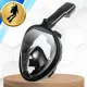 Bakalu Full Face Snorkeling Mask S/M, Foldable, Black