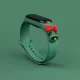 Christmas Strap with Bell for Xiaomi Mi Band 3 / 4 - Dark Green