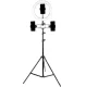 LED RGB Ring Light 30cm with 210cm Tripod, Black