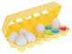 Kids Toddler Educational Toy Color Shape Sorter Matching Egg Set Puzzle, 12 pcs