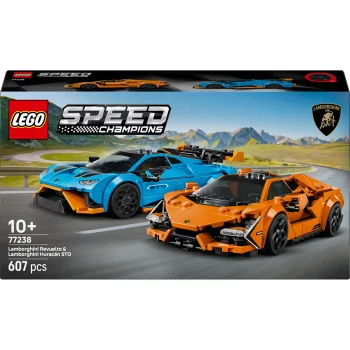 LEGO Speed Champions 77238 Lamborghini Revuelto and Huracan