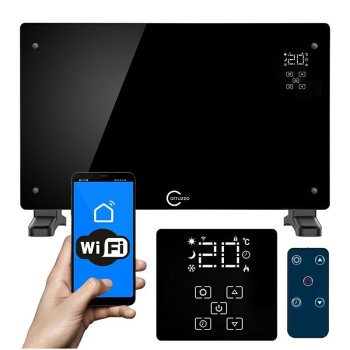 Elektriskais stikla paneļa sildītājs 2500w wifi