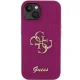 Guess Glitter Script Big 4G Case for iPhone 15 - Purple