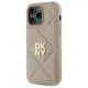 DKNY iPhone 14 Pro Max Case Quilted Stack Logo, Beige