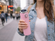 Smart Thermal Coffee Mug with LCD Temperature Display 400ml, Pink