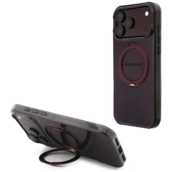 Mercedes AMG Case for iPhone 18 Pro Max / 17 Pro Max with Ring Stand MagSafe, Burgundy