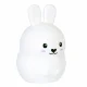 Kids Silicone LED Bunny Night Light with Remote and USB, white