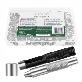 Grommet Tool Kit for Tarpaulin 10mm 100pcs Gardlov 25811