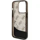 Guess dėklas iPhone 14 Pro telefonui Liquid Glitter 4G, juodas