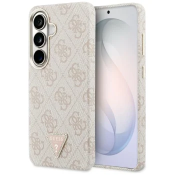 Guess 4G Triangle Logo MagSafe Case for Samsung Galaxy S26, Pink
