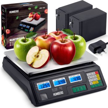 Digital Price Computing Scale 40kg 88lb Humberg MH-190 with 2 Batteries