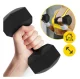 4FIZJO Bitumen Dumbbells Set 2 x 5 kg, Black