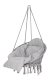XXL \"Stork\'s Nest\" Swing with Cushion for Garden Terrace or Balcony, Gray