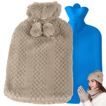 Rubber Hot Water Bottle with Soft Cover