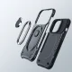 Smūgiams atsparus dėklas Joyroom Dual Hinge skirtas iPhone 14 Plus su žiedu-stovu, juodas