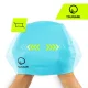 TSUNAMI Kids and Teens Silicone Swim Cap, Blue
