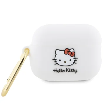 Hello Kitty AirPods Pro 2 Case Silicone 3D Kitty Head, White