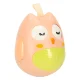 Kid\'s Educational Sensory Tumbler Toy Roly-poly Rattle \"Owl\", Pink