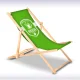 Greenblue GB183 Wooden Deck Chair with Custom Print