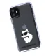 Karl Lagerfeld Ikonik Choupette Case for Apple iPhone 11 / XR, Transparent