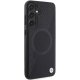 BMW Samsung Galaxy S24 Plus Case Signature Leather MagSafe, Black