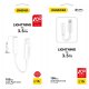 Dudao Converter Adapter from Apple Lightning to Minijack AUX 3.5mm Audio Cable, white - аудио адаптер