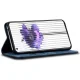 Nothing Phone 2 Jeans Cloth Texture Magnetic Book Case Cover, Blue