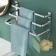 Wall-Mounted Towel Rack 50cm, Silver