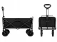 Folding Camping and Beach Wagon 70L, Black