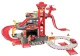 Fire Station Toy Garage Playset 3 Levels with Elevator Cars and Helicopter 74 Pieces