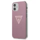 Guess iPhone 12 mini Case Metallic Collection, Pink