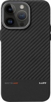 LAUT Kev Protect Case iPhone 15 Pro Max - Durable Aramid Fiber Design Black