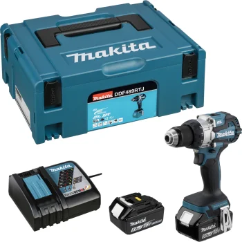 Makita DDF489RTJ 18V LXT Cordless Drill Driver (2x 5.0 Ah, Makpac)
