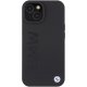 BMW iPhone 15 Case Leather Hot Stamp, Black