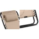 Sofotel Chillwell Folding Garden Lounger with Cushion, Beige