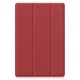 Samsung Galaxy Tab A8 10.5 (2021) (2022) (SM-X200/X205) Trifold Stand PU Leather Hard Protective Cover Case, Wine Red