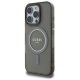 Guess iPhone 16 Pro Max Case IML Glitter Circle MagSafe, Black