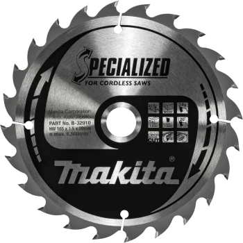 Circular Saw Blade Makita B-32910 SPECIALIZED 165x20 mm, 24T, for Wood
