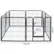 Heavy-Duty Modular Pet Playpen 8 Panels 80x80cm Malatec 23769