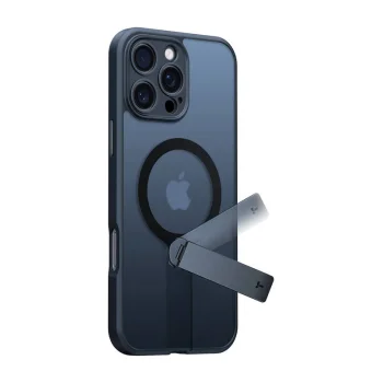 Torras Pstand Spin Case for iPhone 16 Pro Max with Kickstand, Black