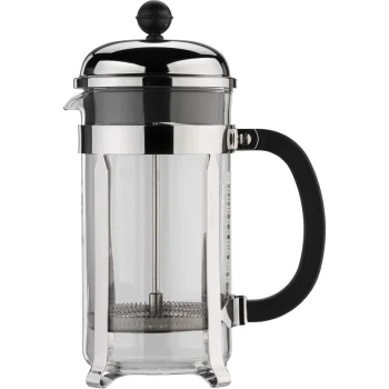 Bodum Chambord 1928-16 French Press Coffee Maker, 1L, Black/Silver