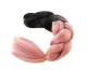 Kanekalon Synthetic Ombre Afro Braids for Hairstyles 60cm, Black-Pink