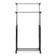 Massido 686100 standing clothes rack, adjustable, black-silver
