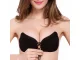 Strapless Self-Adhesive Push-Up Bra, Size A, Black