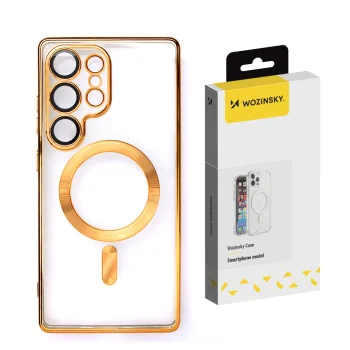Wozinsky Samsung Galaxy S24 FE Electroplated Magsafe Case, Gold