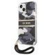 Guess iPhone 13 mini Case Camouflage Strap Black