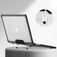 Tech-Protect SmartShell Pro Case for MacBook Air 13\" (M2/M3/M4) Black/Clear