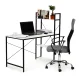 ModernHome computer desk with shelves, office table, white