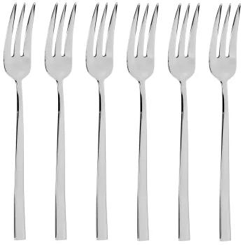 Sambonet Rock 6 pcs. Cake Fork Set, Multi-Colour